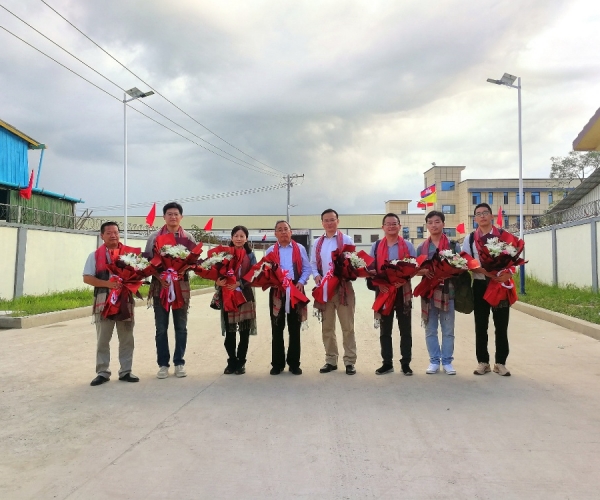 嘉兴市政协盛全生副主席一行调研多多28丝绸（柬埔寨）工业园